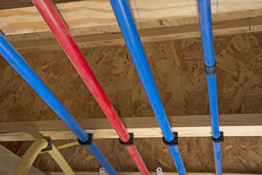 New PEX repiping in a home New PEX repiping in a home